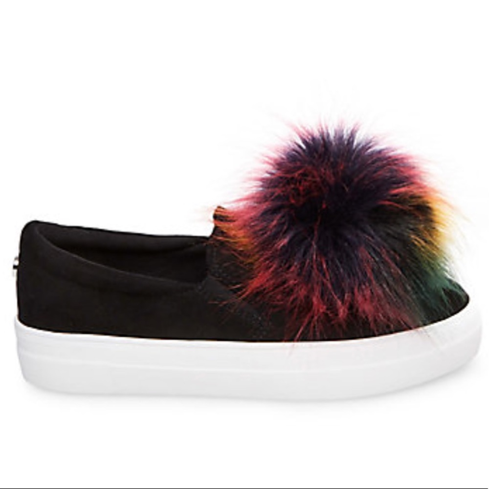 Steve Madden Pom Pom Slip Ons